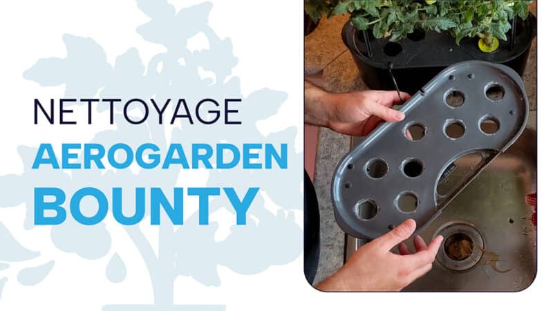 Aerogarden Bounty : tutoriel pour le nettoyage et l&rsquo;entretien régulier